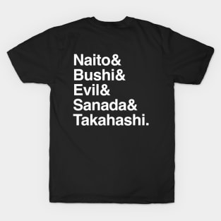 Helvetica List Los Ingobernables de Japon NJPW T-Shirt